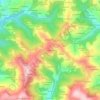 El Rebudiellu topographic map, elevation, terrain