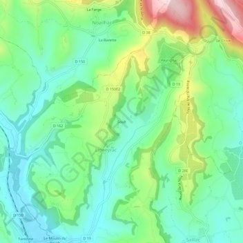 Soult topographic map, elevation, terrain