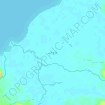 Langko topographic map, elevation, terrain