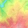 Les Huets topographic map, elevation, terrain