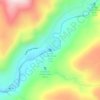 Lower Lewis River Falls topographic map, elevation, terrain