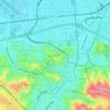 Bongsari topographic map, elevation, terrain