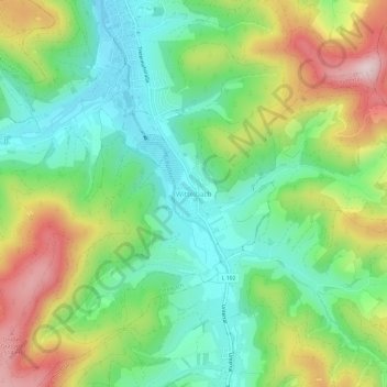 Wittelbach topographic map, elevation, terrain