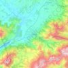 Prizren topographic map, elevation, terrain
