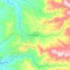 Totoró topographic map, elevation, terrain