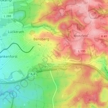 Bockenberg topographic map, elevation, terrain
