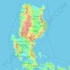 Quirino topographic map, elevation, terrain
