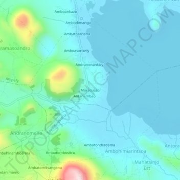 Moratsiazo topographic map, elevation, terrain