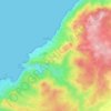 Costa Paradiso topographic map, elevation, terrain