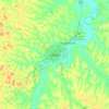 Kankan topographic map, elevation, terrain