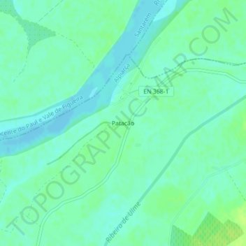 Patação topographic map, elevation, terrain