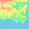 Kersaliou topographic map, elevation, terrain