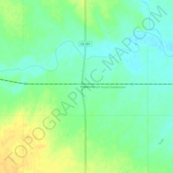 Hopeton topographic map, elevation, terrain