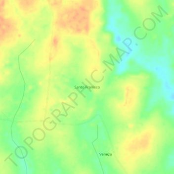 Alto Alegre topographic map, elevation, terrain
