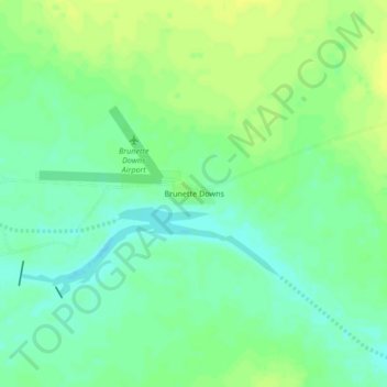 Brunette Downs topographic map, elevation, terrain