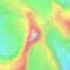 Mount Cline topographic map, elevation, terrain