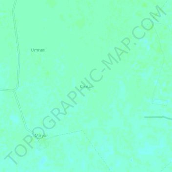 Chatta topographic map, elevation, terrain