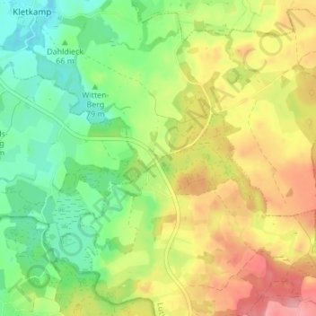 Grimmelsberg topographic map, elevation, terrain