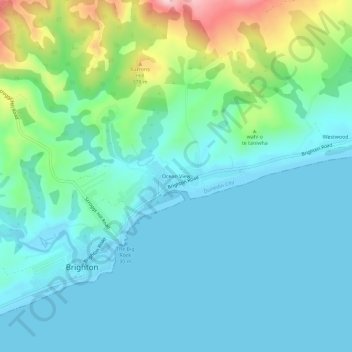 Ocean View topographic map, elevation, terrain