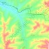 东川 topographic map, elevation, terrain