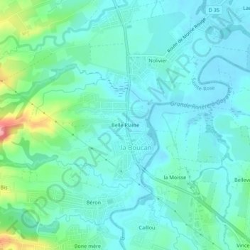 Belle Plaine topographic map, elevation, terrain