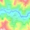 Monjas topographic map, elevation, terrain