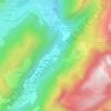 Les Plagnes topographic map, elevation, terrain