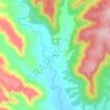 Dawson topographic map, elevation, terrain