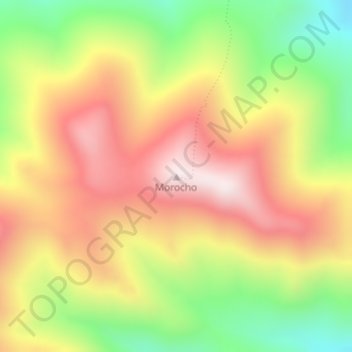 Morocho topographic map, elevation, terrain