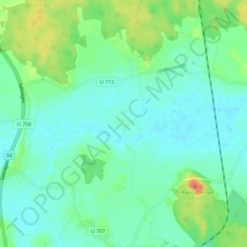 Rebro topographic map, elevation, terrain