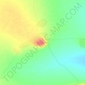 Tuli-Guled topographic map, elevation, terrain