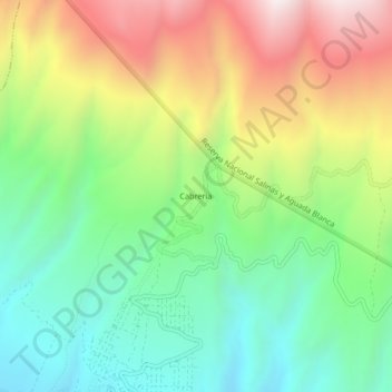 Cabreria topographic map, elevation, terrain