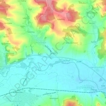 Nindorf topographic map, elevation, terrain