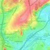 Pironchamps topographic map, elevation, terrain