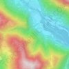 Gaggio topographic map, elevation, terrain
