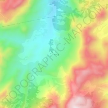 Chang topographic map, elevation, terrain