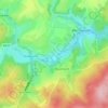 Berguème topographic map, elevation, terrain
