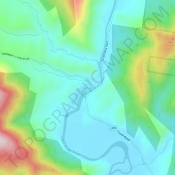 Licola topographic map, elevation, terrain