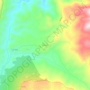 Charilla topographic map, elevation, terrain