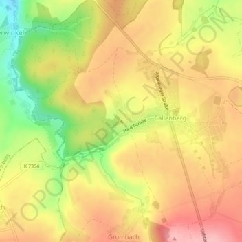 Kahleberg topographic map, elevation, terrain
