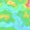 La Uña topographic map, elevation, terrain