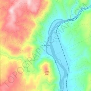 Smiths Ferry topographic map, elevation, terrain