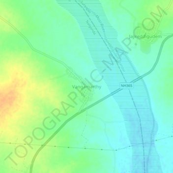 Vangamarthy topographic map, elevation, terrain