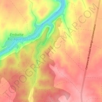Valduga topographic map, elevation, terrain