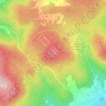 Harzkopf topographic map, elevation, terrain