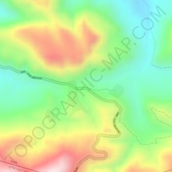 Bik'A (2) topographic map, elevation, terrain