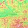 Kaiserslautern topographic map, elevation, terrain