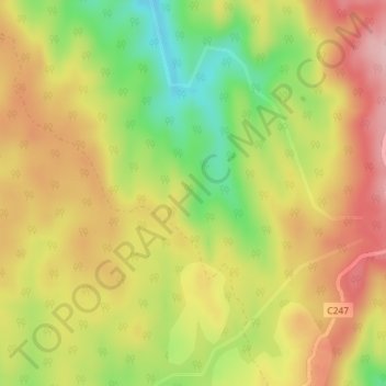 West Plain topographic map, elevation, terrain