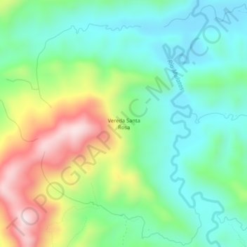 Vereda Santa Rosa topographic map, elevation, terrain
