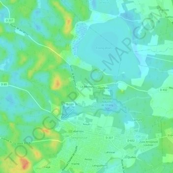 Le Mineur topographic map, elevation, terrain